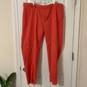 Coral Ankle Chinos